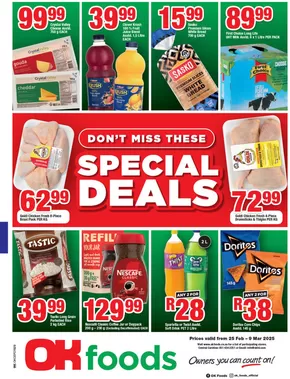 OK Foods catalogue in Upington | Discounts and promotions | 2025-02-25T00:00:00.000Z - 2025-03-09T00:00:00.000Z