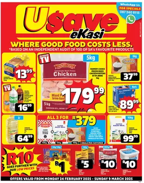 Usave catalogue in George | Usave weekly specials Gauteng | 2025-02-25T00:00:00.000Z - 2025-03-09T00:00:00.000Z