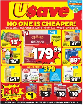 Usave catalogue in Brandfort | Usave Month-End Leaflet Northern Cape | 2025-02-25T00:00:00.000Z - 2025-03-09T00:00:00.000Z