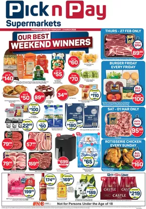 Pick n Pay catalogue in Aliwal North | Our best offers for you | 2025-02-27T00:00:00.000Z - 2025-03-02T00:00:00.000Z