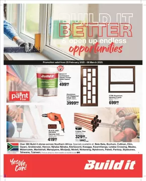 Build It catalogue in Centurion | Top deals and discounts | 2025-02-26T00:00:00.000Z - 2025-03-08T00:00:00.000Z