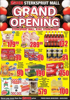 Boxer catalogue in Centurion | Boxer Superstores Sterkspruit Mall Grand Opening. | 2025-02-28T00:00:00.000Z - 2025-03-09T00:00:00.000Z