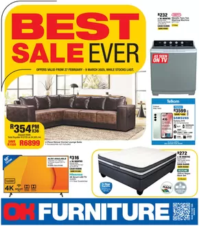 OK Furniture catalogue in Grahamstown | Latest deals OK Furniture | 2025-02-27T00:00:00.000Z - 2025-03-09T00:00:00.000Z