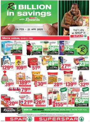 SuperSpar catalogue in George | Current bargains and offers | 2025-02-27T00:00:00.000Z - 2025-03-09T00:00:00.000Z