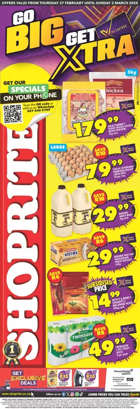 Shoprite catalogue in George | Current deals and offers | 2025-02-28T00:00:00.000Z - 2025-03-02T00:00:00.000Z