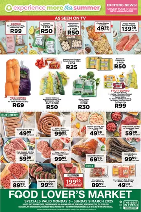 Food Lover's Market catalogue in Sandton | Harvest Place Promotion | 2025-03-03T00:00:00.000Z - 2025-03-09T00:00:00.000Z