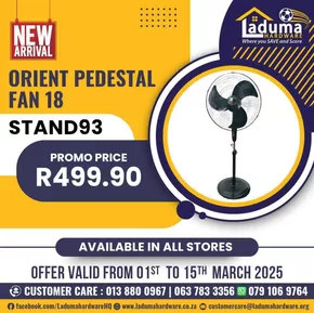 Laduma Hardware catalogue in Lebowakgomo | Offers Laduma Hardware | 2025-03-01T00:00:00.000Z - 2025-03-15T00:00:00.000Z