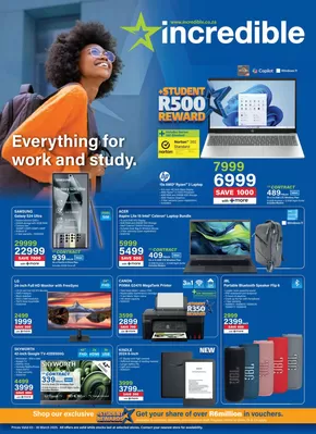 Incredible Connection catalogue in Boksburg | Everything for work and study | 2025-03-03T00:00:00.000Z - 2025-03-30T00:00:00.000Z