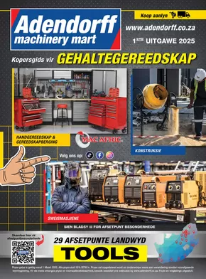 Adendorff Machinery Mart catalogue in Pretoria | Adendorff Machinery Mart Buyers Guide - Afrikaans | 2025-03-04T00:00:00.000Z - 2025-03-31T00:00:00.000Z