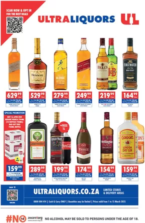 Ultra Liquors catalogue in Kempton Park | Ultra Liquors March 2025 Deals | 2025-03-03T00:00:00.000Z - 2025-03-15T00:00:00.000Z