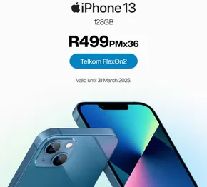 iStore catalogue in Roodepoort | Get iPhone 13 for just R499 | 2025-03-03T00:00:00.000Z - 2025-03-31T00:00:00.000Z