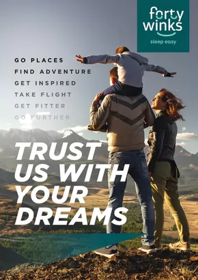 Forty Winks Trust Us With Your Dreams Sale Catalogue