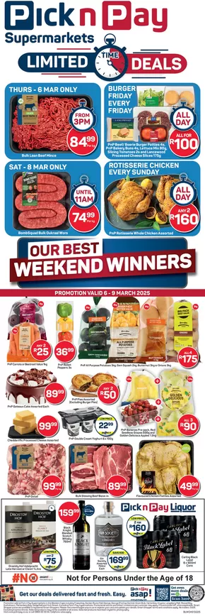 Pick n Pay catalogue in Kraaifontein | Exclusive deals for our customers | 2025-03-06T00:00:00.000Z - 2025-03-09T00:00:00.000Z