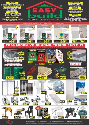 Easy Build catalogue | Promotion Easy Build | 2025-03-11T00:00:00.000Z - 2025-04-13T00:00:00.000Z