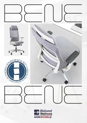 Bidvest Waltons catalogue in East London | Bene Ergonomic Chair Brochure | 2025-03-06T00:00:00.000Z - 2025-12-31T00:00:00.000Z