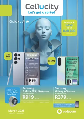 Cellucity catalogue in Umhlanga Rocks | Cellucity March 2025 | 2025-03-07T00:00:00.000Z - 2025-04-03T00:00:00.000Z