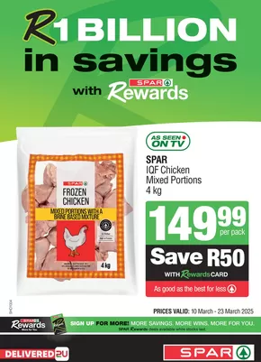 Spar catalogue in Dutywa | Specials Spar | 2025-03-10T00:00:00.000Z - 2025-03-23T00:00:00.000Z