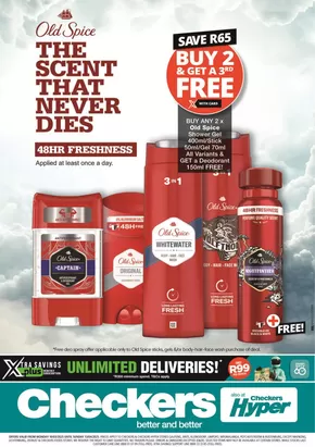 Checkers catalogue in Elim | Checkers Old Spice Promotion 10 March - 13 April | 2025-03-10T00:00:00.000Z - 2025-04-13T00:00:00.000Z