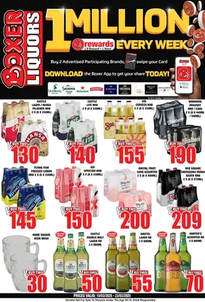 Boxer Liquors catalogue in Rustenburg | Boxer Liquors FS March MM Liquor. | 2025-03-10T00:00:00.000Z - 2025-03-23T00:00:00.000Z