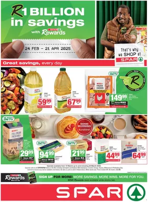 SuperSpar catalogue in Gansbaai | Great offer for bargain hunters | 2025-03-10T00:00:00.000Z - 2025-03-23T00:00:00.000Z