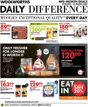 Woolworths catalogue in Milnerton | MID-MONTH DEALS | 2025-03-10T00:00:00.000Z - 2025-03-23T00:00:00.000Z