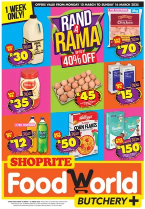 Shoprite catalogue in Beaufort West | FoodWorld Rand A Rama Korsten | 2025-03-11T00:00:00.000Z - 2025-03-16T00:00:00.000Z