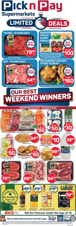 Pick n Pay catalogue in Kimberley | Offers for bargain hunters | 2025-03-13T00:00:00.000Z - 2025-03-16T00:00:00.000Z