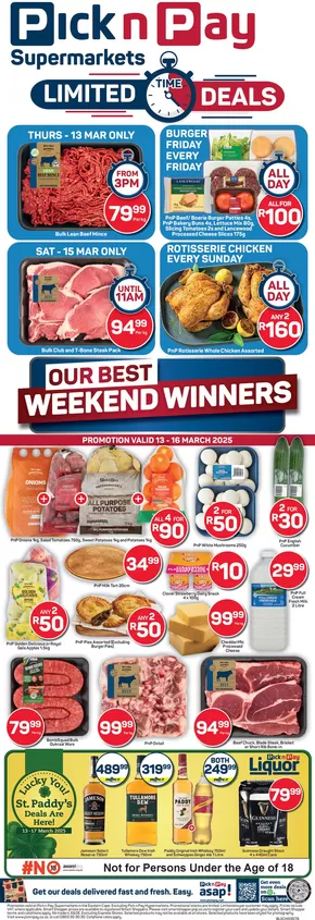 Pick n Pay catalogue in Graaff Reinet | Current special promotions | 2025-03-13T00:00:00.000Z - 2025-03-16T00:00:00.000Z