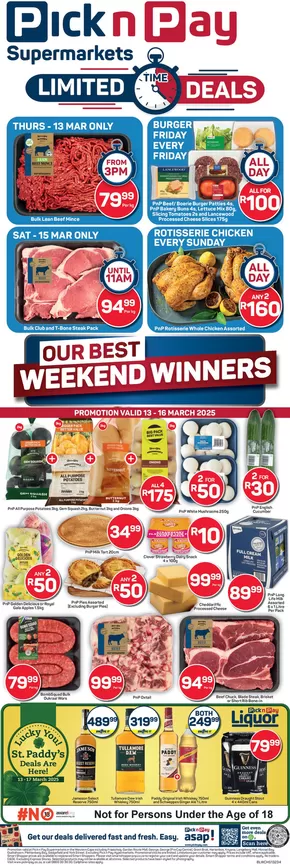 Pick n Pay catalogue in Beaufort West | Exclusive bargains | 2025-03-13T00:00:00.000Z - 2025-03-16T00:00:00.000Z