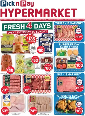 Pick n Pay Hypermarket catalogue | Our best bargains | 2025-03-13T00:00:00.000Z - 2025-03-16T00:00:00.000Z