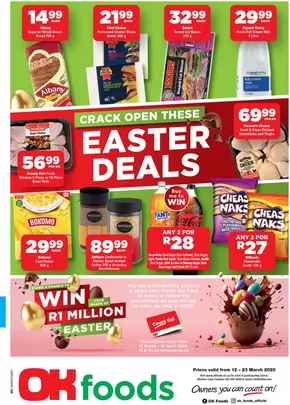 OK Foods catalogue in Brackenfell | OK Foods weekly specials | 2025-03-12T00:00:00.000Z - 2025-03-23T00:00:00.000Z