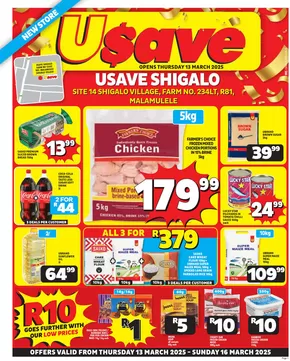 Usave catalogue in Elliot | Usave weekly specials | 2025-03-13T00:00:00.000Z - 2025-03-16T00:00:00.000Z