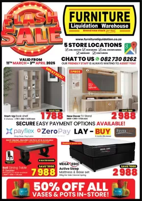 Furniture Liquidation Warehouse catalogue | Flash Sale | 2025-03-13T00:00:00.000Z - 2025-04-03T00:00:00.000Z