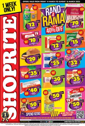 Shoprite catalogue in Ventersdorp | Shoprite Rand A Rama Western Cape 14 March - 16 March | 2025-03-14T00:00:00.000Z - 2025-03-16T00:00:00.000Z