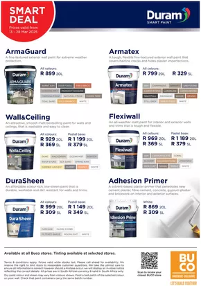 BUCO catalogue in Alberton | BUCO DURAM Armaguard | 2025-03-14T00:00:00.000Z - 2025-03-28T00:00:00.000Z