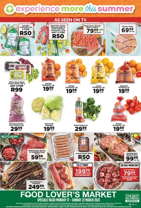 Food Lover's Market catalogue in Johannesburg | Experience More This Summer | 2025-03-17T00:00:00.000Z - 2025-03-23T00:00:00.000Z