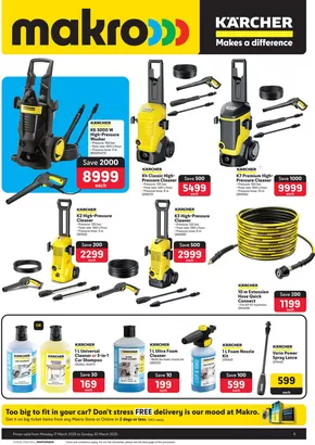 Makro catalogue in Germiston | Makro : Karcher | 2025-03-17T00:00:00.000Z - 2025-03-30T00:00:00.000Z