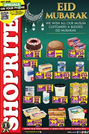 Shoprite catalogue in Sandton | Special offers for you | 2025-03-18T00:00:00.000Z - 2025-03-30T00:00:00.000Z