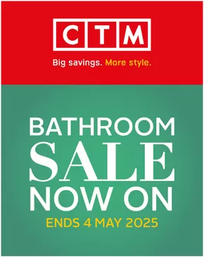 CTM catalogue in Pietermaritzburg | The CTM Bathroom Sale | 2025-03-18T00:00:00.000Z - 2025-05-04T00:00:00.000Z