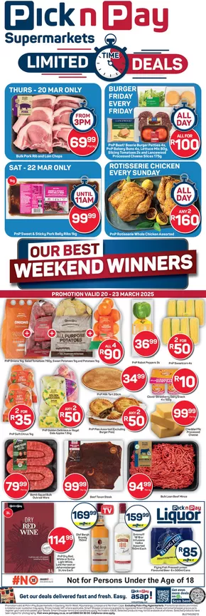 Pick n Pay catalogue in Johannesburg | Pick n Pay weekly specials | 2025-03-20T00:00:00.000Z - 2025-03-23T00:00:00.000Z