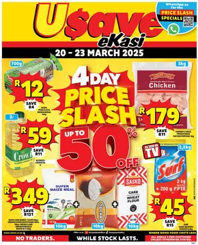 Usave catalogue in Durbanville | Usave eKasi Price Slash Western Cape | 2025-03-20T00:00:00.000Z - 2025-03-23T00:00:00.000Z