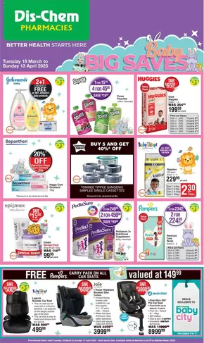 Dis-Chem catalogue in Cape Town | Current bargains and offers | 2025-03-21T00:00:00.000Z - 2025-04-13T00:00:00.000Z