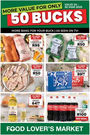 Food Lover's Market catalogue in East London | 50Buck Eastern Cape Promotion | 2025-03-23T00:00:00.000Z - 2025-03-30T00:00:00.000Z