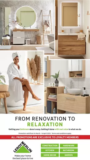 Leroy Merlin catalogue in Germiston | From renovation to relaxation | 2025-03-14T00:00:00.000Z - 2025-04-14T00:00:00.000Z