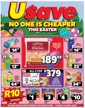 Usave catalogue in Welkom | Top offers for smart savers | 2025-03-24T00:00:00.000Z - 2025-04-06T00:00:00.000Z