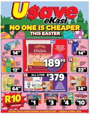 Usave catalogue in Welkom | Offers for bargain hunters | 2025-03-24T00:00:00.000Z - 2025-04-06T00:00:00.000Z