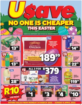 Usave catalogue in Welkom | Our best deals for you | 2025-03-24T00:00:00.000Z - 2025-04-06T00:00:00.000Z