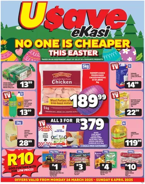 Usave catalogue in Welkom | Exclusive bargains | 2025-03-24T00:00:00.000Z - 2025-04-06T00:00:00.000Z