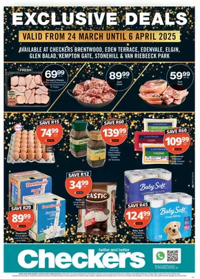 Checkers catalogue in Sasolburg | Save now with our deals | 2025-03-24T00:00:00.000Z - 2025-04-06T00:00:00.000Z