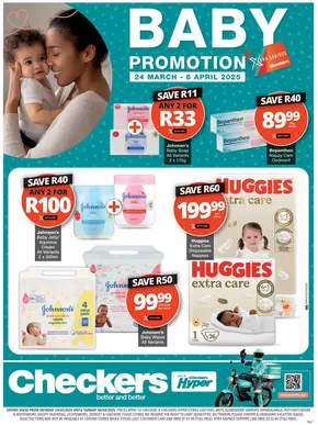 Checkers catalogue in Johannesburg | Checkers Baby Promotion Gauteng 24 March - 6 April | 2025-03-24T00:00:00.000Z - 2025-04-06T00:00:00.000Z